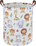 Kids Laundry Hamper,Baby Laundry Basket Animal Storage Baskets for Kids Room Decor,Nursery Hamper,Bedroom,Toy Organizer,(Cute Animal)