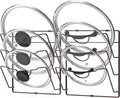 Simple Houseware Cabinet Door/Wall Mount Pot Lid Organizer Rack, Bronze - 2 Pack