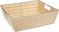 Whitmor Rattique Shelf Tote, 13"D x 15"W x 5"H, Latte