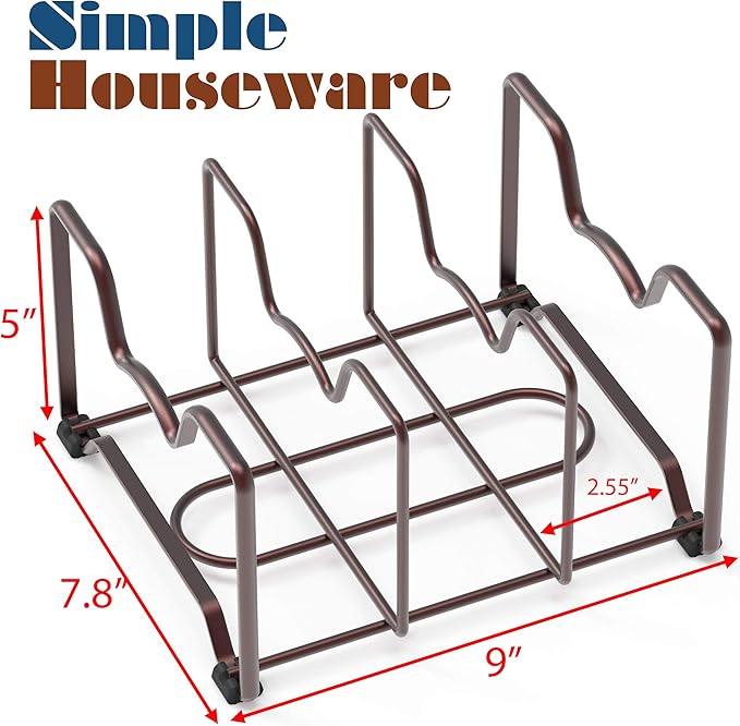 Simple Houseware Kitchen Houseware Organizer Pantry Rack, Bronze