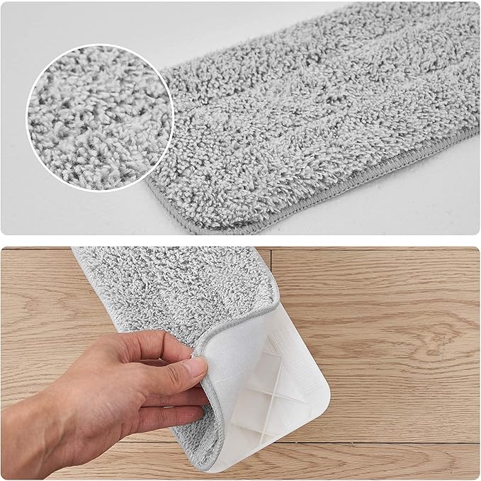 True & Tidy, Extra Thick Microfiber Mop Pad Pack Refill for SPRAY-250 Spray Mop SPRAY-360 Spray Mop Kit SWEEP-180 Sweeper Mop, Fits Other Mops, Machine Washable up to 100x, 15.5 x 5 inch (3-Pack)