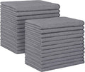 HOMEXCEL Grey Microfiber Cleaning Cloth, 24 Pack Absorbent Cleaning Rags, Lint-Free, Streak-Free Cleaning Towels for Car Kitchen House, 12"X11"