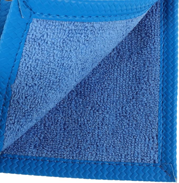 POPETPOP Golf Towel Retractable Clip Extendable Golf Club Cleaning Cloth Blue Microfiber for Men and Women On-Course Use