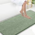 Arotive Bathroom Rugs 59x24, Extra Soft Absorbent Shaggy Chenille Bath Rugs, Machine Washable Rubber Backing Non-Slip Bath Mats for Bathroom Floor Tub and Shower, Home Decor Accessories, Sage Green