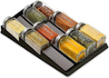 Spice Drawer Organizer | 3 Tier Kitchen Spice Rack Organizer for Drawer | Non-Skid storage Tray