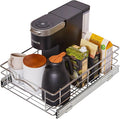 HOLDN’ STORAGE Heavy-Duty Premium Collection Pull Out Cabinet Organizer, Cabinet Drawer Slide Outs, Lifetime Limited Warranty - Basket Size 14" W x 21" D x 5" H, Anti-Rust Chrome Finish | Heavy-Duty, Premium Collection, Slide Out Caddy, Anti-Rust
