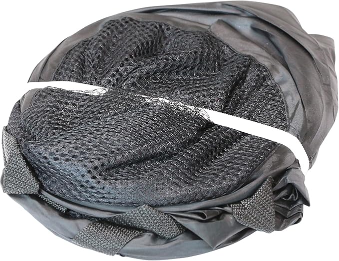 Simple Houseware Mesh Pop-Up Laundry Hamper Basket with Side Pocket, Black - 2 Pack