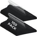 Simplify Slim Velvet Clothes Hangers | 100 Pack | Non-Slip | Shirts | Suit | Pants | Dresses | Garments | Closet Storage & Organization | Durable | Black