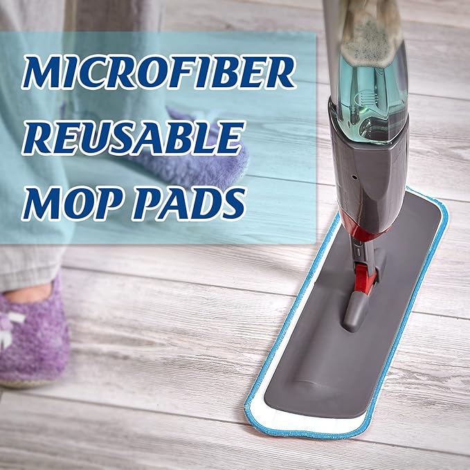 Microfiber Mop Pad, Spray Mop Replacement Heads for Wet Dry Mops, Machine Washable Reusable Household Replacement Pads for Hardwood and Hard Surface Floor Cleaning and Scrubbing(90 Pcs)