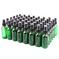 Green Glass Small Spray Bottle 2 oz 48 Packs,Fine Mist Sprayer Small Clear Bottles,Refillable Containers mini spray bottles for Cleaning Solutions and Skin Care (Green 48pcs)