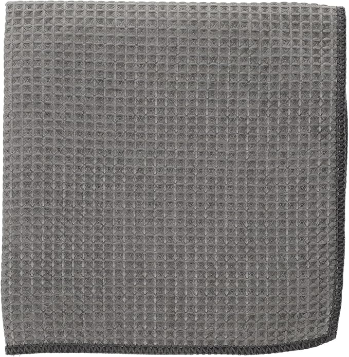 Yardwe Microfiber Car Wash Towel Ultra Absorbent Gray Waffle Weave Cleaning Cloth Car Drying Towel for Automotive Detailing