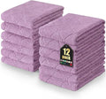 Homaxy 12 Pack Dish Towels for Kitchen (10 x 20 Inches, Purple), Super Soft and Absorbent Coral Velvet Dish Cloths for Washing Dishes, Nonstick Oil Fast Drying Microfiber Cleaning Cloth
