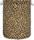 Merdes 19.7’’ Waterproof Foldable Laundry Hamper, Dirty Clothes Laundry Basket, Linen Bin Storage Organizer for Toy Collection (LeopardPrint)