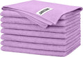 FIXSMITH Purple Microfiber Cleaning Cloth -Pack of 8, Highly Absorbent Cleaning Rags, 16"X12" All Purpose Cleaning Towels for Housekeeping, Kitchen, Car, Lint Free and Reusable Microfiber Towels