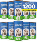 Bartuke Extra Sticky Lint Roller Refills 10 Pack (1200 Sheets) fit 3.8"-4" Standard Size Lint Roller Sticker with Inner Diameter at 1.5" for Pet Hair, Clothes, Furniture, Cars, No Handle Included