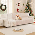 Waterproof Dog Blanket, Non-Slip Soft Pet Bed Cover, Couch Cover for Dogs Washable, Protects Sofa, Furniture, Crate, Car, Tear Resistant Leakproof Pet Blanket (68x82 Inch, Beige)