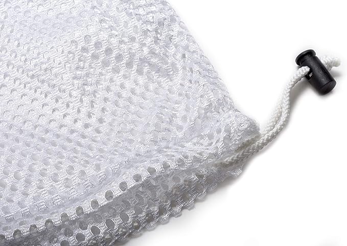 Mesh Equipment Bag - 32” x 36” and 24” x 36” - Adjustable, sliding drawstring cord closure. Perfect mesh bag for parent or coach, making it easy to transport and keeping your sporting gear organized.