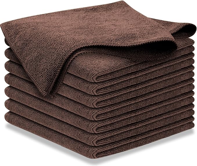 USANOOKS Premium 300GSM Microfiber Cleaning Cloth - 12.5"x12.5" High Performance - 1200 Washes, Ultra Absorbent Microfiber Towels for Cars Undercarriage, Rims & Engine Bay Cleaning - Microfiber Cloth
