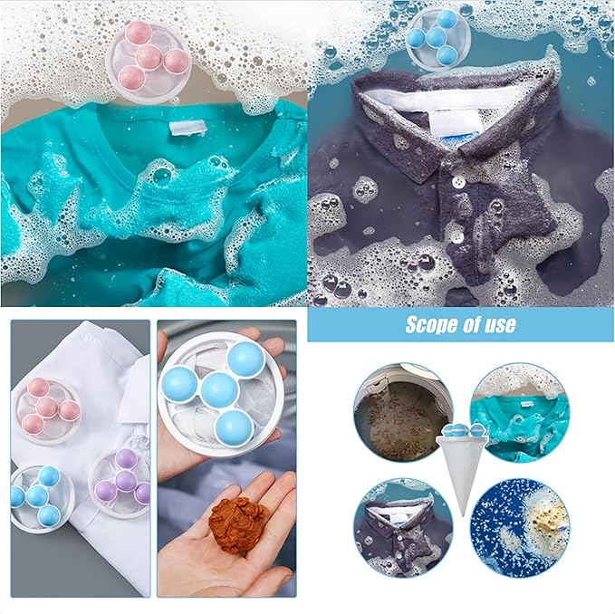 Laundry Hair Catcher, 2025 New Floating Hair Filtering Mesh Removal Pet Hair Remover for Laundry Reusable Washer Hair Catcher Hair Filter Bag Lint Catcher for Washing Machine (Purple, 3pcs)