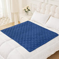 Smiry Reversible Waterproof Couch Covers for Sofa, Washable Dogs Pet Couch Covers for 3 Cushion Sofa Pet Friendly, Water Resistant Furniture Protector Slipcover, Geometric (40"x50", Navy/Blue)