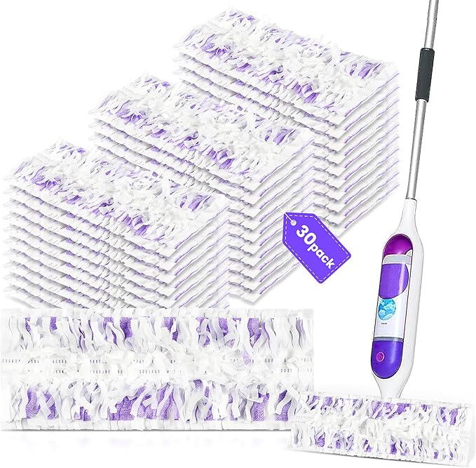 30 Pack Power Mop™ Pad Refills for Swiffer® PowerMop™ Multi-Surface Mop, Powermop™ Multi-Surface Mop Pad Replacement Kit