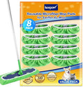 KEEPOW 8 Pack Reusable Mop Refill Pads Replacement Compatible with Swiffer XL Wet Pads Refills,Wet Pads Refill XL for Hardwood Floor Cleaning