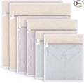 6Pcs Durable Cotton Mesh Laundry Bags for Delicates, 12×16in+16*20in+20*24in Breathable Laundry Mesh Wash Bags with Sturdy Zipper for Delicates, Clothes, Pants, Underwear, Bra, Socks (M+L+XL)