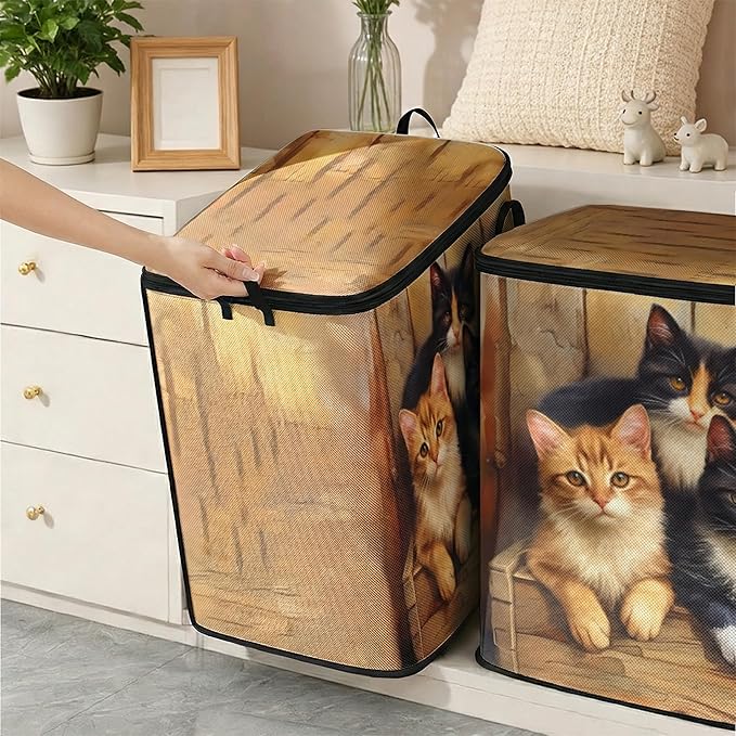 2pcs closet organizers and storage under bed,clothing blanket sweater sheet bedding comforter duvet quilt pillow toy storage bags with lids,dorm room essentials for containers 95L