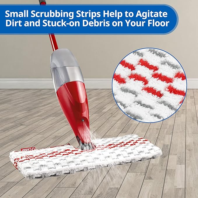 6 Pack Washable Microfiber Spray Mop Refills Compatible with O-Cedar ProMist MAX Spray Replacement Mop Pads