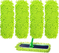 4PCS XL Dust Mop Pads Compatible with Swiffer XL Sweeper,X-Large Reusable Dry Sweeping Cloths for Swiffer,XL Wet Pads Refills & XL Washable Wet Mopping Cloths for Hardwood Floor/Tile/Marble Cleaning