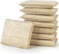 JEBBLAS Bamboo Natural Absorbent Sponges Kitchen Cleaning Sponges Reusable Dish Washing Sponges Beige (8 Pack)