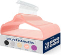 SereneLife 20 Pack Velvet Hangers - Non-Slip Felt Hangers with 360° Swivel Hook - Ultra-Thin, Lightweight, Space Saving for Shirts, Sweaters, Hoodies, Kids Clothes & Dresses