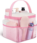 Attmu Mesh Shower Caddy Portable for College Dorm Room Essentials with 8 Pockets, Hanging Shower Caddy Dorm Basket, Quick Dry Bag for Bathroom