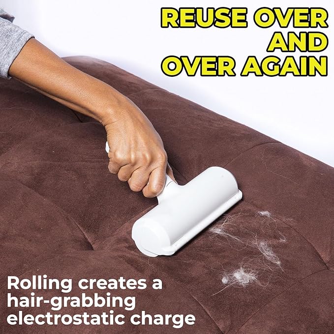 Pet Hair Remover and Reusable -Lint Roller for Pet Hair - Cat and Dog Hair Remover for Couch, Furniture, Carpet, Car Seat, Reusable Roller (Bonus Mini Hair Comb)