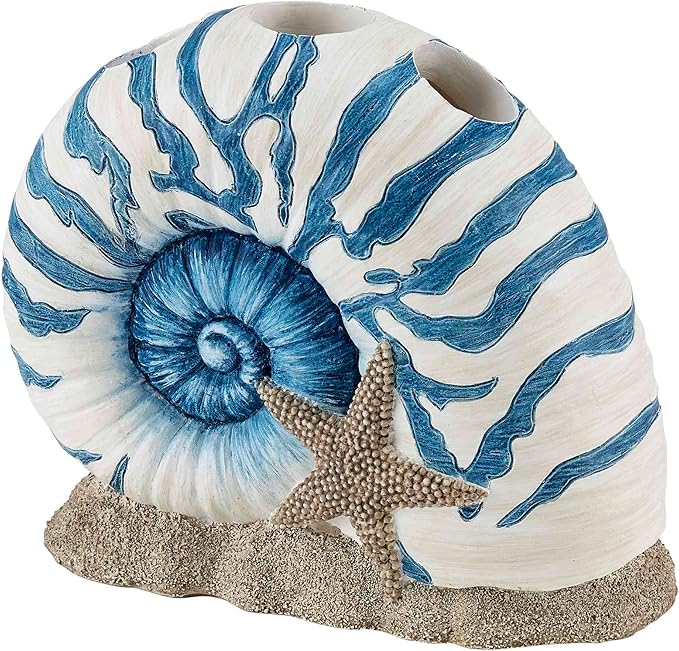 Avanti Linens – Bathroom Accessory, Resin Countertop Accessories, Oceanscape Inspired Bathroom Decor (Blue Lagoon Collection)