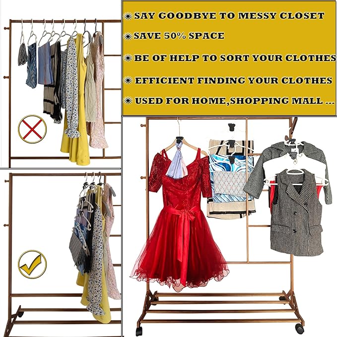 60PCS Space Saving Hanger Hooks, Clothes Hanger Connector Hooks, Heavy Duty Hanger Hooks Space Saver, Cascading Connection Hook, Bear-Shaped