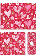 Set of 3 Floral Heart Dish Drying Mat & Kitchen Sink Splash Guard Faucet Mat For Kitchen Counter Absorbent Microfiber Dishes Pad Dish Drainer Rack Mats Fast Dry Kitchen Accessories