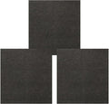 balacoo 3pcs Microfiber Glass Cleaning Cloths 30x30cm Gray Absorbent Wiping Towels for Windows Mirrors Car and Household Use