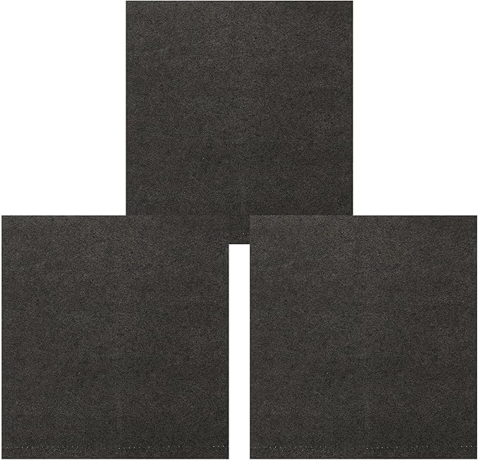 balacoo 3pcs Microfiber Glass Cleaning Cloths 30x30cm Gray Absorbent Wiping Towels for Windows Mirrors Car and Household Use