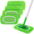 HOMEXCEL Reusable Microfiber Mop Pads,Mop Pads Replacements for Wet & Dry Use, Floor Cleaning Sweeping Mopping Pads Refills for Household Cleaning, Pack of 4