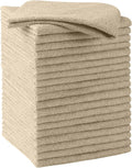 HOMEXCEL Brown Microfiber Cleaning Cloths, 20 Pack Cleaning Rags - Lint Free & Scratch-Free Microfiber Towels for Cars, House & Kitchen, Absorbent Cleaning Towels, 11.5 x 11.5 Inch
