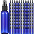 Nuogo 100 Pack 2 Oz Plastic Spray Bottles Reusable Mini Travel Size Perfume Refillable Mist Sprayer Empty Spritz Bottle for Household Use Essential Oil Cleaning(Blue)