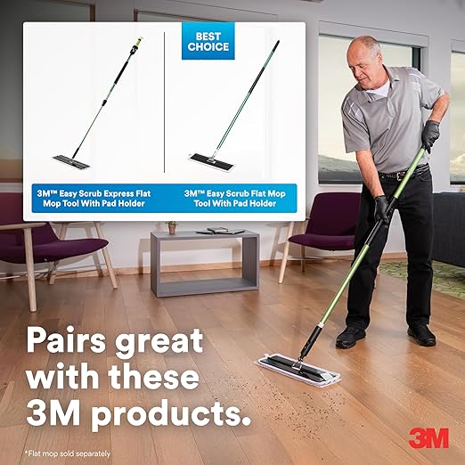 3M Easy Trap Sweep and Dust Sheets, 1 Roll of 60 8" x 6" Sheets, Disposable Easy Sweep Floor Duster, Picks Up 8x More Dirt, Dust, Sand, Hair, Works on Dry or Wet Surfaces, Hardwood Floors, 59152W