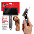 Warren London Slicker Brush for Dogs – Gentle Detangling & Shedding with Comfort Gel Handle – Removes Mats, Loose Fur & Undercoat – Groomer-Approved for Long Thick Doodle Coat Types