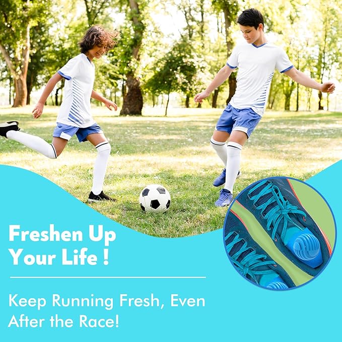 Shoe Deodorizer Balls, Sneaker Odor Eliminator, Long-Lasting Air Freshener for Cloest Car Lockers Drawer Gym Bags, 6 Pack Linen Scent