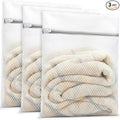 PrettyCare 3 Medium (12 x 16 in) Mesh Laundry Bags for Delicates, Durable Honeycomb Wash Bags with Premium Zippers - Laundry Essentials Mesh Bags for Lingerie, Bras, Socks, Sweater, Travel & Organize