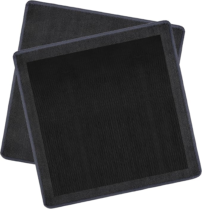 2PCS Clay Towel Auto Detailing, Clay Bar Towel Cloth Auto Detailing for Car (12 x 12 in) (Grey)