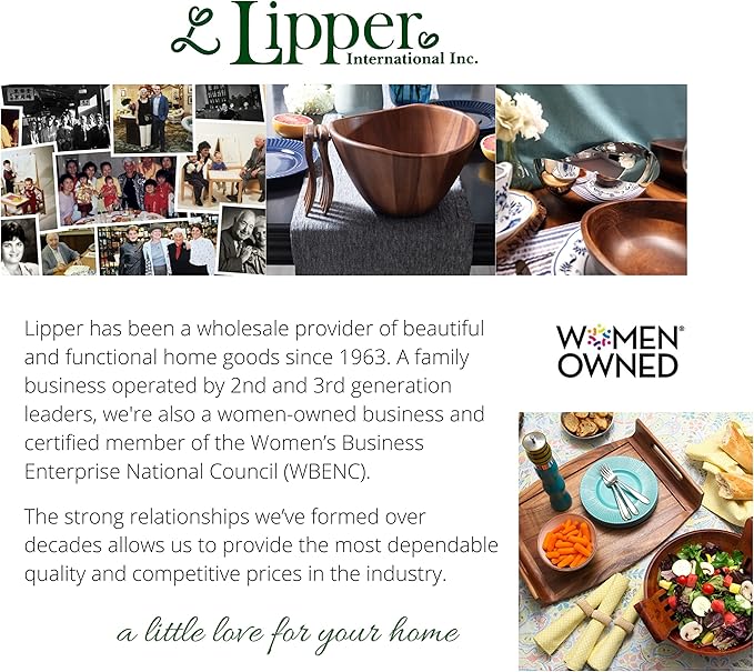 Lipper International 8876 Bamboo Wood Flatware Organizer, 5 Compartments, 10 1/2" x 14" x 2"