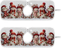 2 Pack Faucet Splash Catcher Snowmen Sink Mat for Faucet Absorbent Kitchen Splash Guard Drip Catcher for Farmhouse Barthroom Bar, S