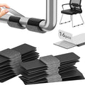Sled Base Chair Floor Protectors Sled Base Chair Glides Wrap Around Floor Savers,Chair Leg Protectors Furniture Pads,Protect Floors Anti-Scratch Reduce Noise Easy Install (16pcs, Grey Felt Pads)